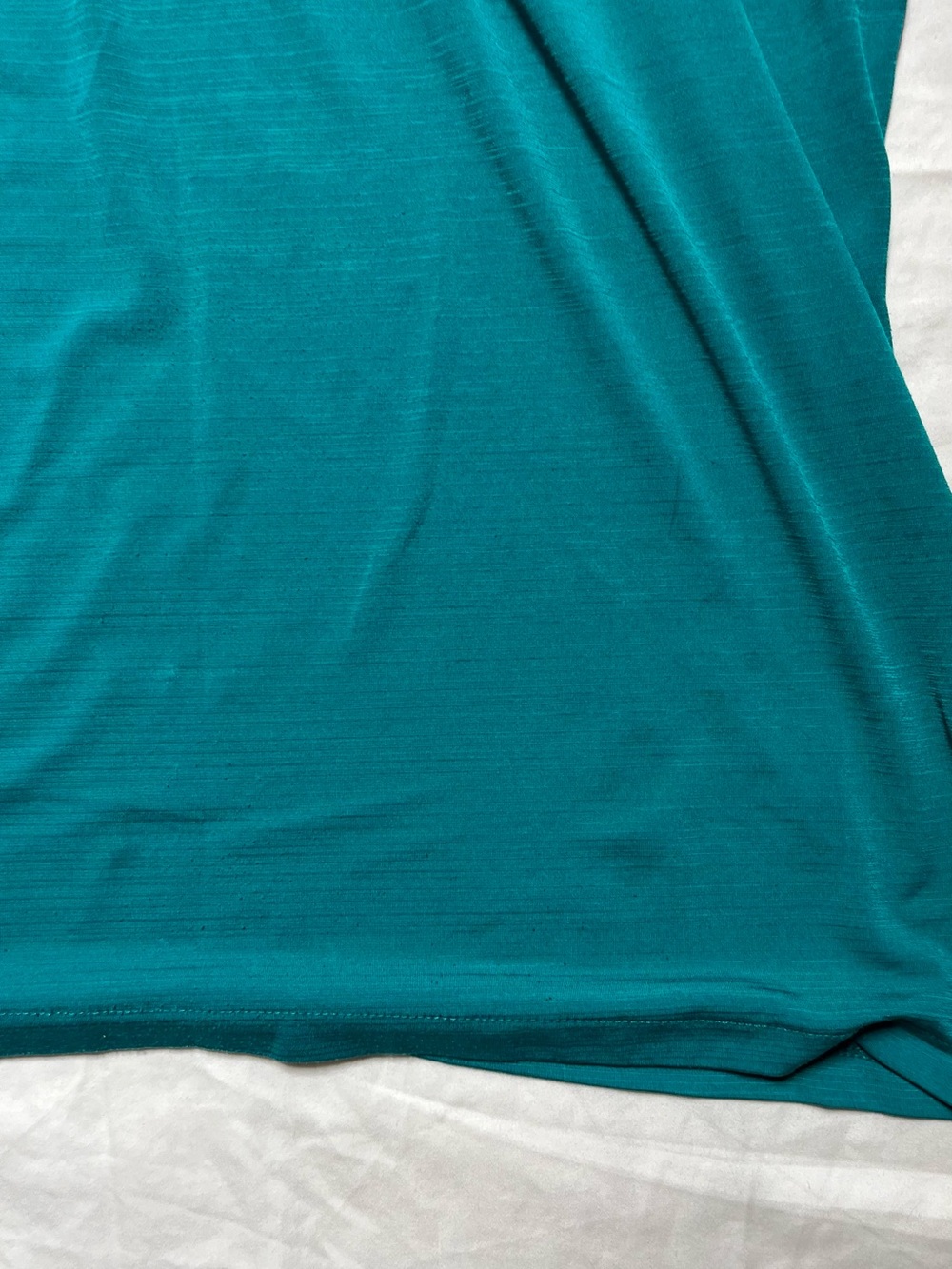 East 5th Teal Scoop Neck Short Sleeve Top with Metallic Studs - Picture 4 of 7